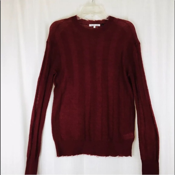 Helmut Lang Sweater Wool Blend Raw‎ Hem Pullover - Picture 1 of 7